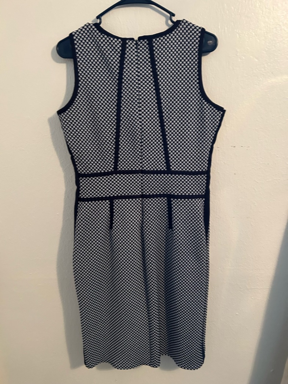 Elegant Bllue and cream beautiful dress.